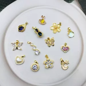 Thời Trang Đi Lại Hợp Thời Trang Micro-Ind Zircon Mặt Dây Chuyền Vòng Cổ Phụ Kiện Ánh Sáng Sang Trọng Phù Hợp Với Đồng Mạ Vàng Mặt Dây Chuyền Bán Buôn 2026-6-
