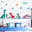 Hình dán tường cho bé trai Orange decor phòng ngủ, tủ quần áo khu rừng khủng long