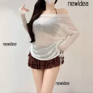 NEWIDEA 3 Bộ Bikini Cho Nữ, Nhìn Xuyên Qua Có Nắp smock Đồ Bơi Riêng Biệt, Váy Ren Ngọt Ngào Gợi Cảm Mùa Hè