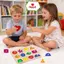 HFTOY Hình Gỗ Peg Đồ Chơi Montessori Giáo Dục Có Núm Lớn Cho Bé Hoạt Động Nhận Dạng Hình Sớm Tại Nhà ~