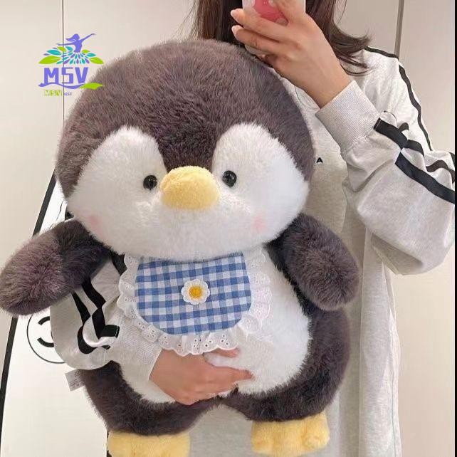 Đồ chơi nhồi bông chim cánh cụt lớn 35cm - Động vật nhồi bông mềm cho trẻ em thoải mái khi ngủ