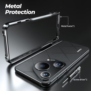[JLK] Ốp Lưng Nhôm Cho Huawei Pura 80 70 Ultra 70 Pro + Ốp Lưng P80 P70 Pro P70 P80 Khung Kim Loại Siêu Chống Sốc Vỏ Điện Thoại