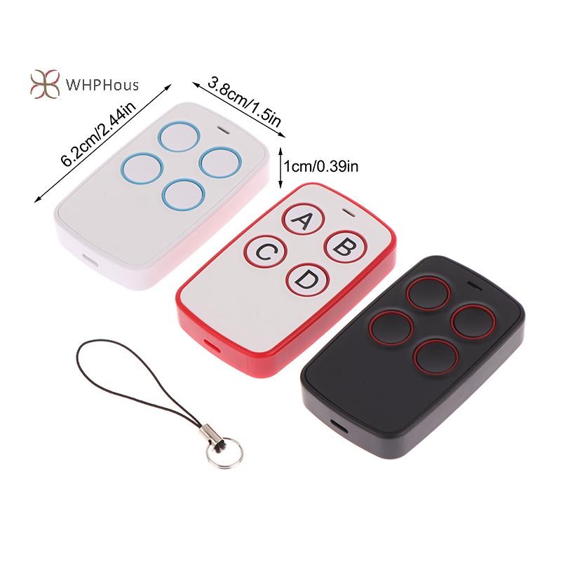 < WHPHous-t > 433 MHz Tự động sao chép Điều khiển từ xa Dụng cụ mở cửa nhà để xe điện đa tần số Bộ điều khiển từ xa Bộ sao chép Mã 4 phím