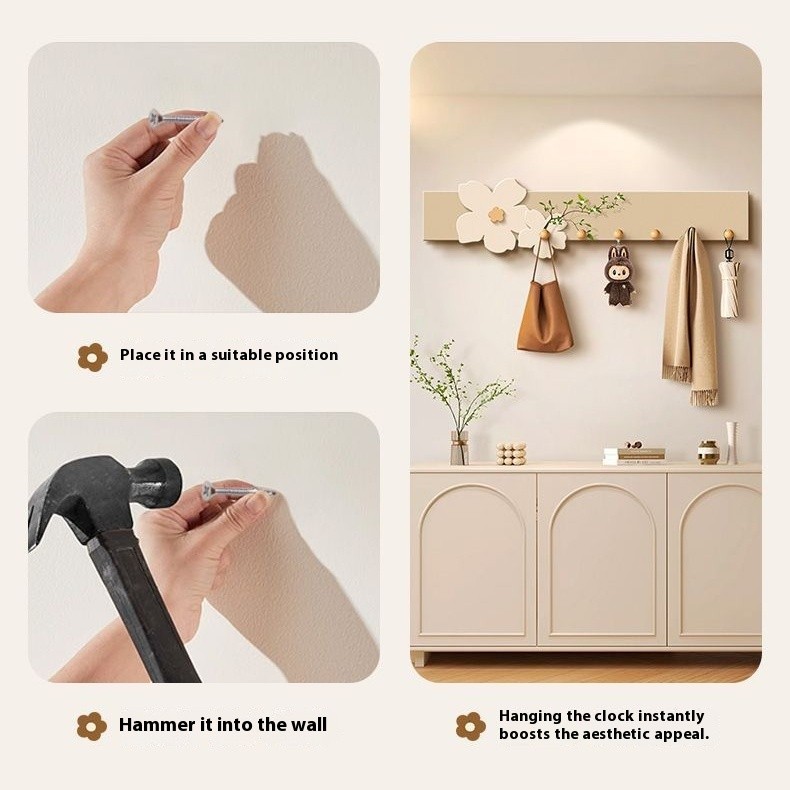 Giá để đồ lối vào, Móc treo quần áo tường phòng khách, Giá treo hình ảnh cao cấp