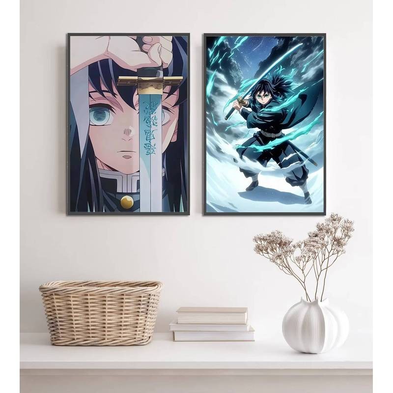 Tokito Muichiro Demon Slayer anime poster canvas Nghệ Thuật Trang Trí Tranh Quà Tặng Trang Trí Nhà Tranh