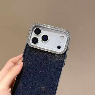 Logo Ống Điện Thoại Cho iPhone 17 16 15 14 13 12 11 Pro Max Plus Trong Suốt Siêu Bling Nhấp Nháy Silicon Trong Suốt Chống Sốc