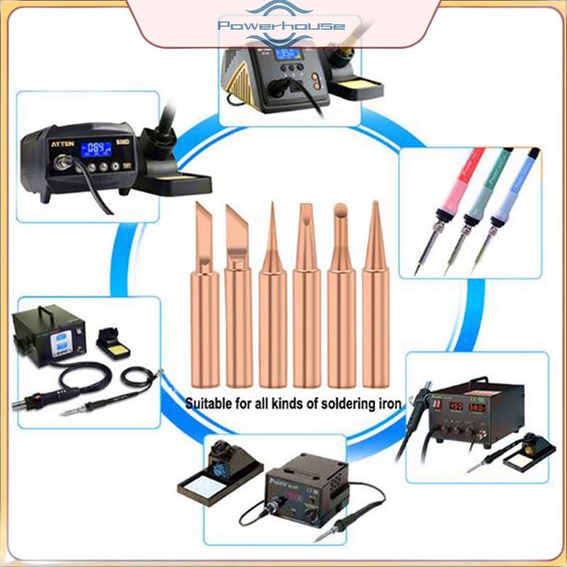 ĐIỆN 5 / 6 Chiếc Đồng Nguyên Chất 900M-T Hàn Đầu Sắt Không Chì Đầu Hàn Hàn 
.