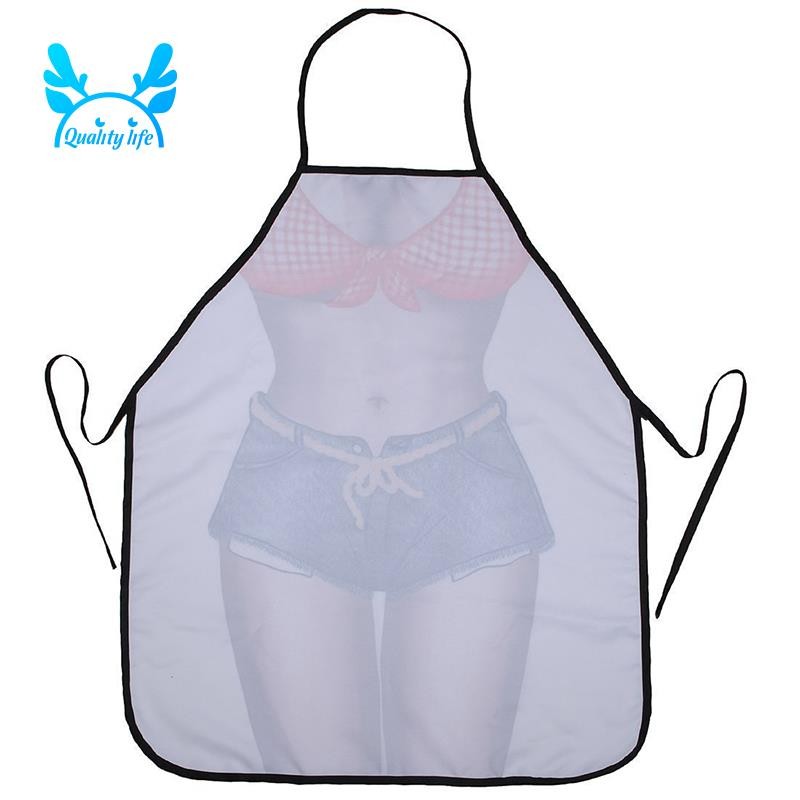 Bikini & Quần Short y Tạp Dề Nhà Bếp Ngộ nghĩnh Sáng Tạo Nấu Ăn Tạp Dề Cho Nữ Nữ Bạn Gái Quà Tặng Giáng Sinh