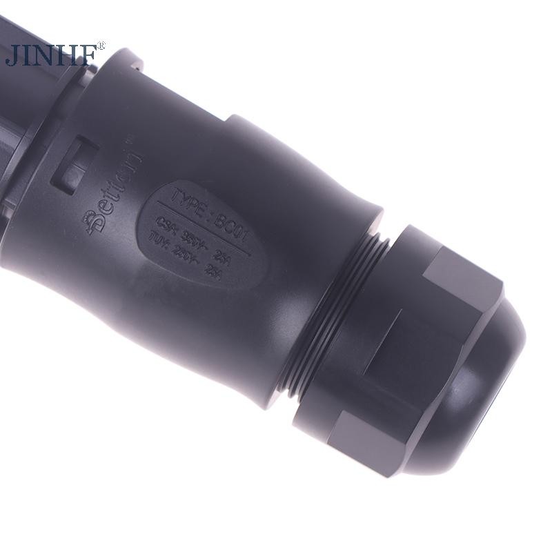 JINHF BC01 3 Pin Kết Nối AC Nam Nữ IP68 Cho Lưới Năng Lượng Mặt Trời Cà Vạt Micro Biến Tần Hoymiles Deye APsystems PV Bảng Điều Khiển Thiết Lập Nguồn Điện Bộ Chuyển Đổi HOT