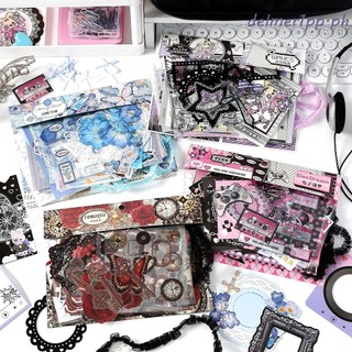 DELMERHOME DIY Itabag Chèn Chất Liệu, Giấy Dán Ren Ruy Băng Itabag Trang Trí Chất Liệu DIY, Hoa Sáng Tạo Retro Itabag Trang Trí Cơ Bản Chất độn Túi Văn Phòng Phẩm