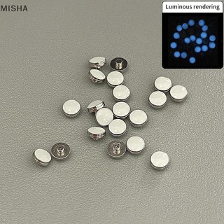 Misa Hạt Trắng Xanh Xanh Dạ Quang Pip Đồng Hồ Viền Lắp 12 O 'Clock Lume Ngọc Trai Chấm Mod Phụ Kiện Thay Thế Phụ Kiện Dự Phòng