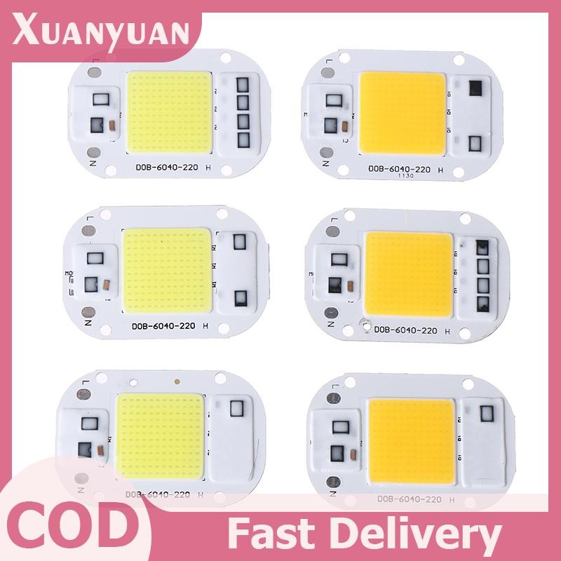 XUAN LED chip 20W 30W 50W AC 220V hạt đèn COB thông minh Đèn LED không có trình điều khiển DIY Lampada chip ngoài trời đèn pha đèn pha VN