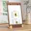 FUHUIOT Gỗ Quả óc chó Clipboard, Giá đỡ bảng có thể tháo rời ngang / dọc, Đế chống trượt đa chức năng A4 / A5 Menu Tờ rơi Giấy đứng văn phòng
