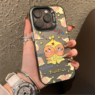 Ốp điện thoại hình Twinkle dễ thương hoạt hình cho iPhone 17 / Air / 16PLUS / 15pro max / 14 / 13 / 12 / 11 / X / XS / XR / 7 / 8 / IMD Vỏ bảo vệ chống rơi và chống sốc bằng bạc đầy màu sắc IMD