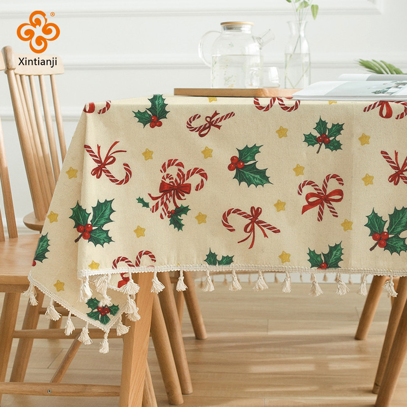 Giáng Sinh In Vải Để May Bằng Mét Túi DIY, Lễ Hội Khăn Trải Bàn, Ngày Lễ Trang Trí Thủ Công Holly Lá Kẹo Họa Tiết TJ21839