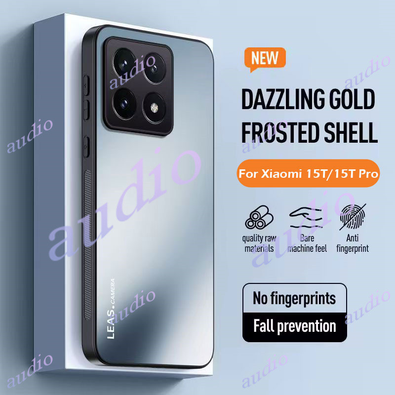 Dành Cho Xiaomi 15T Pro 5G Sang Trọng AG Mờ Ốp Lưng Điện Thoại Xiaomi 15T 15TPro 5G 2025 Kim Loại Mờ Mềm TPU Vỏ Cho Xiaomi15T Pro Xiaomi15TPro 5G Bảo Vệ Camera Chống Sốc