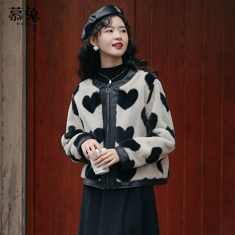 Mutu Tình Yêu - Jackets Thick Sheep Fur Winter 2025 Luxurious Short Faux Fur