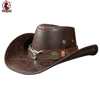 Mũ cao bồi da cổ điển vành rộng, phù hợp nam và nữ, style phương Tây