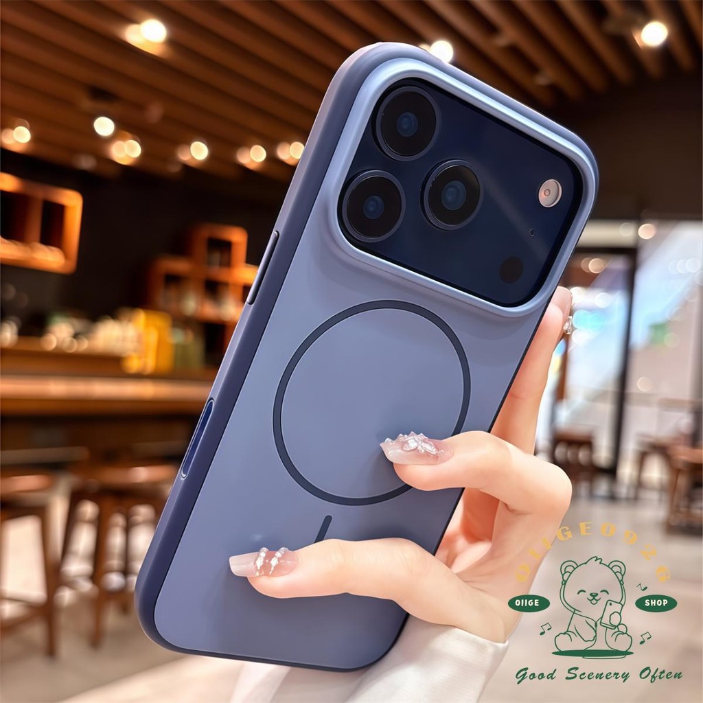 【 Ốp lưng iPhone17 】 Vỏ điện thoại từ tính hình dạng lỏng màu kẹo iphone17 Pro Max 16 15 cho vỏ iPhone vỏ mềm silicon TPU chống sốc