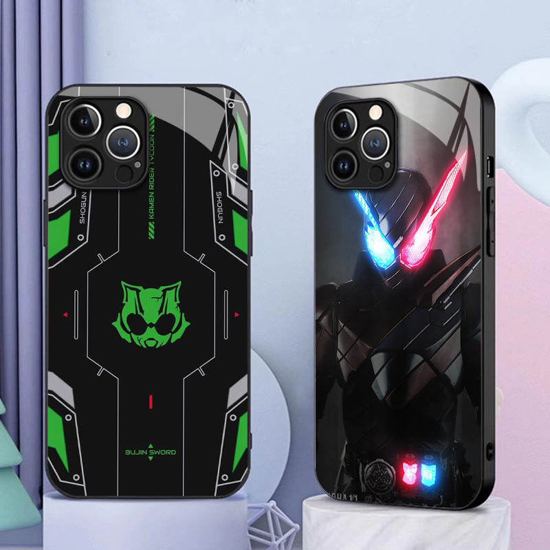Ốp Điện Thoại Kính Kamen Rider 04 Cho IPhone 16 15 14 13 12 11 Pro XR XS Max Plus Mini X XR 8 7 6s SE2 / 3