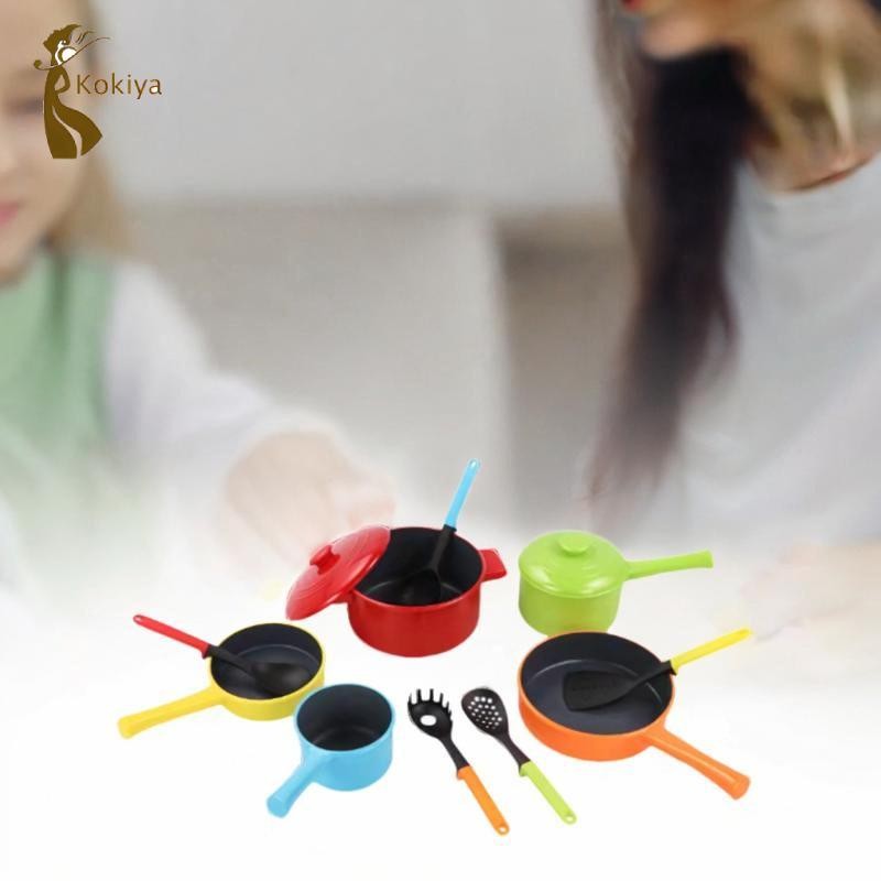 Bộ đồ chơi nấu ăn 10 món cho trẻ em Bộ đồ chơi nhập vai nhà bếp kèm phụ kiện