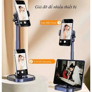 Giá Đỡ Điện Thoại livestream quay video đa năng 360°,kẹp điện thoại chỉnh góc cao,góc quay