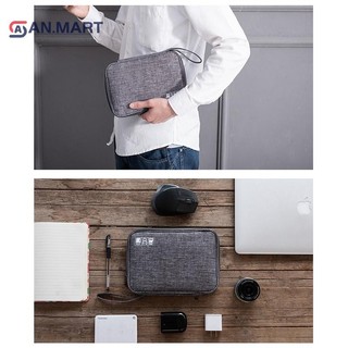 Bigdealssuper Đen Xanh Phụ Kiện Điện Tử Người Tổ Chức Chống Thấm Nước Cáp Dữ Liệu USB Sạc Cắm Túi Du Lịch Siêu