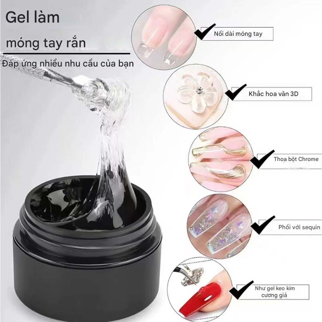 【COD】Gel Dán Móng Tay 10ml Cao Cấp - Kết Dính Mạnh Khô Nhanh - Phù Hợp Trang Trí Móng