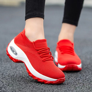 Giày thể thao nữ Slip On Giày đan thoáng khí có dệt kim trên cho nữ Bé gái Đi lại hàng ngày