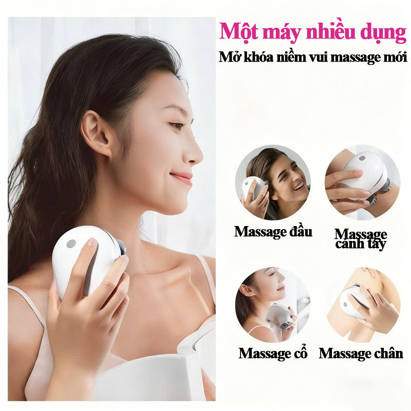 Máy Massage Đầu Cầm Tay – Thư Giãn Da Đầu, Tăng Lưu Thông Máu, Kích Thích Mọc Tóc, Giảm Căng Thẳng