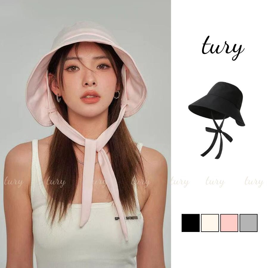 Mũ Tai Bèo Unisex Nam Nữ - Tury - Mũ bucket trơn vành rộng che nắng phói dây - NV101