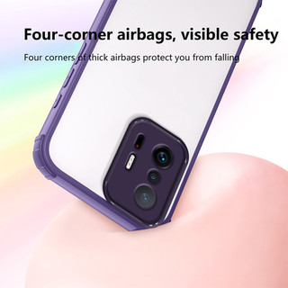 Xiaomi 11t 11tpro 11t pro 21081111RG 2107113SG 2107113SI 2107113Vỏ điện thoại vỏ mềm bảo vệ đệm khí bốn góc trong suốt cao cấp SR