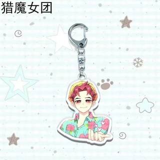 Hot Kpop Demon Hunters Huntrix Saja Boys Keychains for Accessories Jewelry Rumi Zoey Jinu Mira Sold My Soul Keyrings Fan