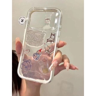 Dễ Thương Qua Màu dachshund Chó cabin DIY Miếng Dán Vỏ Điện Thoại Di Động Cho iPhone17 16 15 14 13 12 11 Pro Max Chống Sốc Bảo Vệ camera Chống Rơi Mặt Sau Mềm