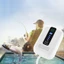 Máy bơm không khí bể cá CODECOVED, Máy bơm oxy câu cá siêu im lặng Sạc USB, Phụ kiện câu cá Tuổi thọ pin dài Chế độ kép với Airstones Máy sục khí oxy di động Bể rùa