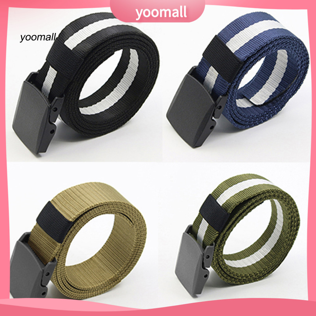 Dây thắt lưng nam thời trang thể thao, chất liệu nylon, thiết kế quân sự