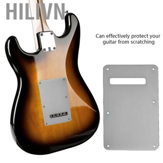 hilivn Matybobe Tấm ốp lưng đàn guitar Kim loại Bảo vệ bền bỉ Lắp đặt dễ dàng cho ST Style Electric (Đen)