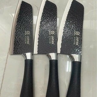 chuyên sỉ - 3 DAO NHẬT THÉP KHÔNG GỈ - BỘ 3 DAO K05 - DAO LÀM BẾP CAO CẤP