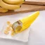 Cắt Thép Không Gỉ Cắt Lát Chia Trái Cây Trái Cây Dao Salad Chuối Thiết Bị Cắt Lát Chuối Ham Xúc Xích Tiện Dụng Dụng Cụ Lát KH83