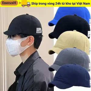 ESSENCEH Bố Nón, Mũ Bóng Chày Ngắn Vành Có Thể Điều Chỉnh, Vintage Dây Buộc Băng Nylon Cotton Chống Nắng Mũ Nam Nữ