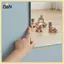 B & N Gương Acrylic tự dính Phòng tắm Tắm Trang điểm Gương chống sương mù Gương cạo gạch cứng cho tủ quần áo cửa Trang trí nội thất.