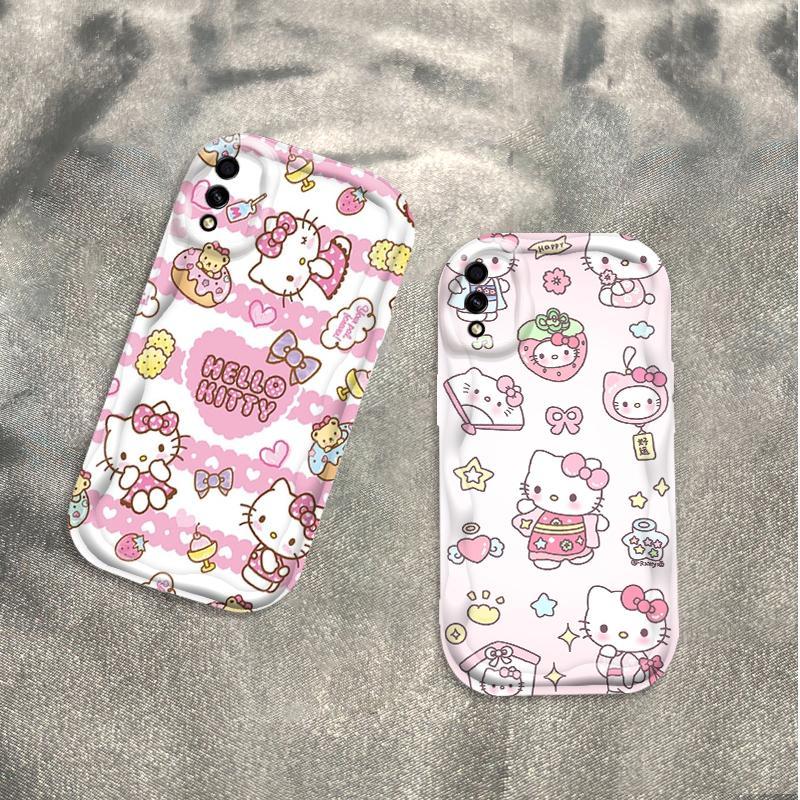 Ốp Silicon Hoạt Hình Cho Samsung A10 A10S M10 A02 M02 Điện Thoại Thông Minh 3D Mềm Ốp lưng TPU Kitty Girl Sinh Viên Chống Sốc Ốp Lưng