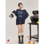 Milyfashion Đỏ xiên Vai Chữ In Hình Mùa Hè Rời Dài Tay Ôm Hơn Nhìn Chống Nắng