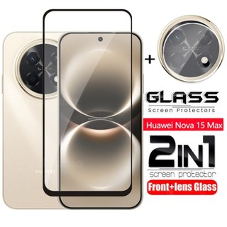 Phim Kính Cường Lực Bảo Vệ Màn Hình 2 Trong 1 Cho Huawei Nova 15 Max Ultra Pro 1 5 Nova15 Max Nova15Max Nova15Ultra Nova15Pro 2026 Camera Sau Ống Kính Bảo Vệ Full Cover Phim Trước