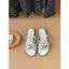 TT Sweet Bowknot Polka Dot Dép xỏ ngón Amoi Flat Chống trượt