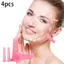 Trong Kho 4Pcs Silicone Cupping Massage Set Cho Khuôn Mặt, Cổ, Mắt & Cơ Thể Chống-Điều Trị Lão Hóa Cá Tuyết