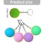 Flgo Light Up Soft Bóp Móc khóa Bánh bao quyến rũ với vòng kim loại PVC Đồ chơi xúc giác để mang theo hàng ngày và sử dụng khu vực để bàn