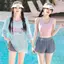 Bộ đồ bơi ba mảnh xẻ cỡ lớn Bảo thủ ôm sát bụng