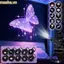 Đèn chiếu LED, Chủ đề đại dương 3 / 6 / 10 Tấm đèn có thể thay thế Dreamy Butterfly Starry Sky Lamp, Chủ đề Galaxy Mini Đèn khí quyển di động Ánh sáng xung quanh