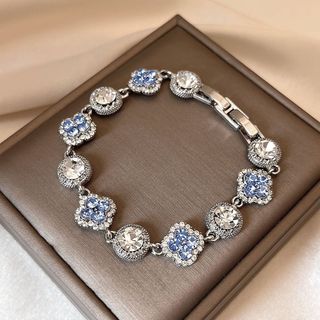 Full Kim Cương Bốn Lá Vòng Tay Cỏ Ba Lá Nữ 2026 Khổng Lồ Đẹp Vòng Tay Ánh Sáng Sang Trọng Cao Cấp Niche Tinh Tế Vòng Tay Hoa Hồng Nữ